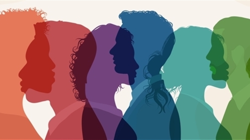 Adobe Stock image of multiple people in various colors
