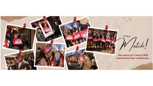 Match Day Collage of Students Celebrating