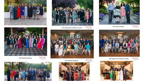 Photos of pediatric residents and faculty from 2018 - 2023