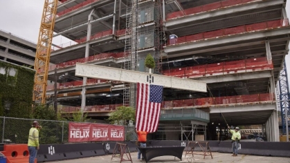 Photo of Helix construction progress in New Brunswick
