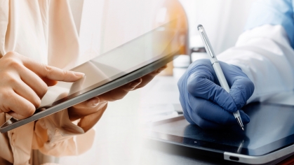 Image of doctors with ipads