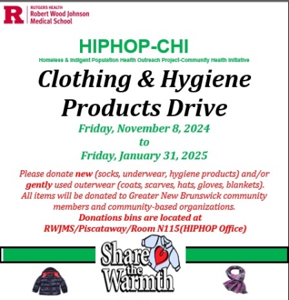 HIPHOP Clothing and Hygiene Drive Flyer