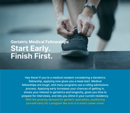 Geriatrics Fellowship Banner