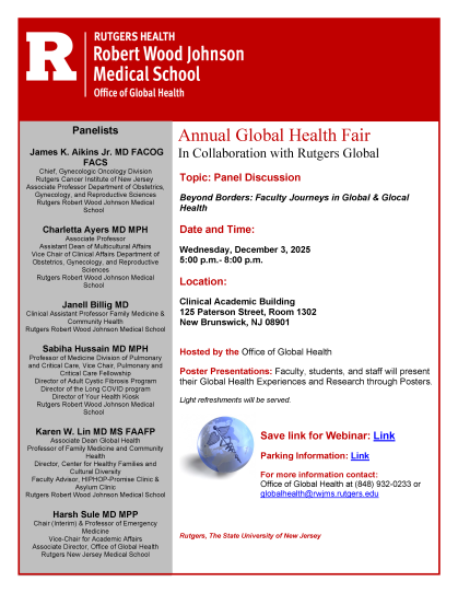 Global Health Flyer 