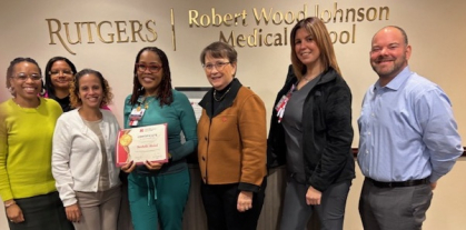 Image of Rochelle Mickel, Dean Murtha and Otolaryngology department members