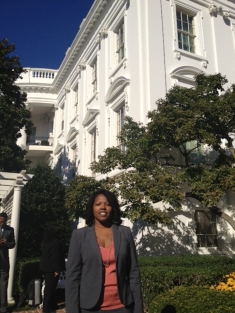 Dr. Alli poses for a photo outside the White House