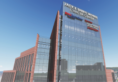 Rendering of Rutgers Cancer Institute of New Jersey (CINJ)